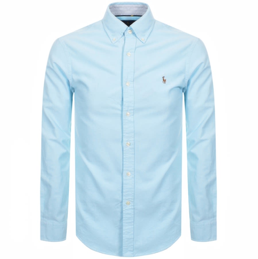 Alternative Image for ProductRalph Lauren Slim Fit Long Sleeve Shirt Blue1